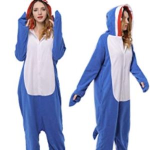 Blue shark onesie